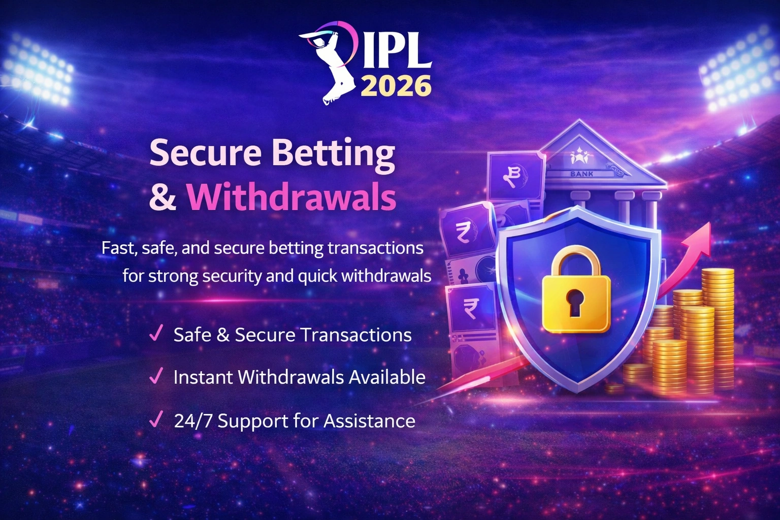 Secure Betting and Fast Withdrawals for IPL Cricket Betting