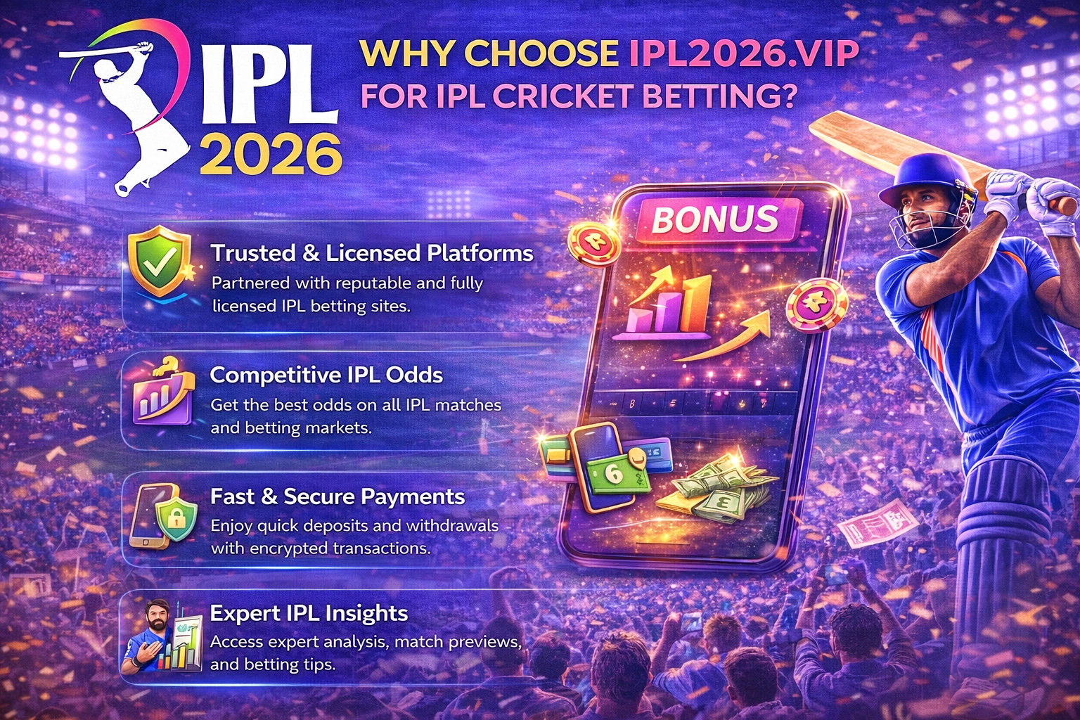 Why Choose IPL2026.vip for IPL Cricket Betting 2026