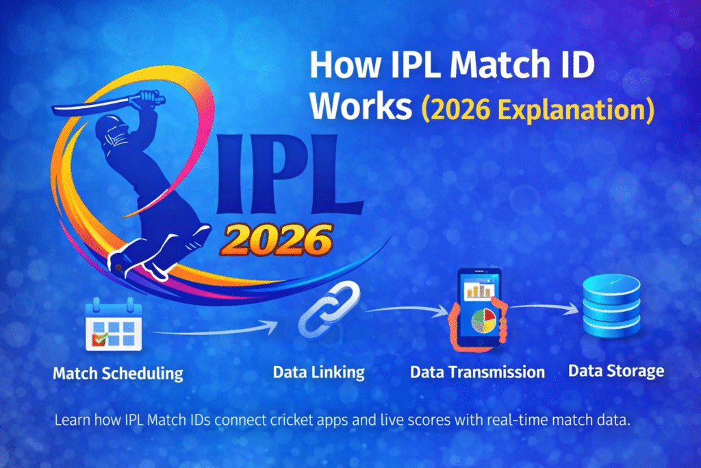 How IPL Match ID works 2026 with IPL logo and step by step process