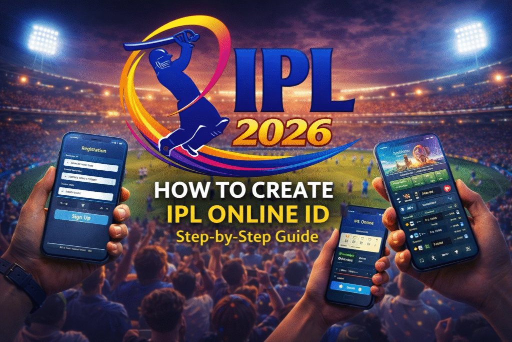 Create IPL Online ID step by step registration mobile OTP verification