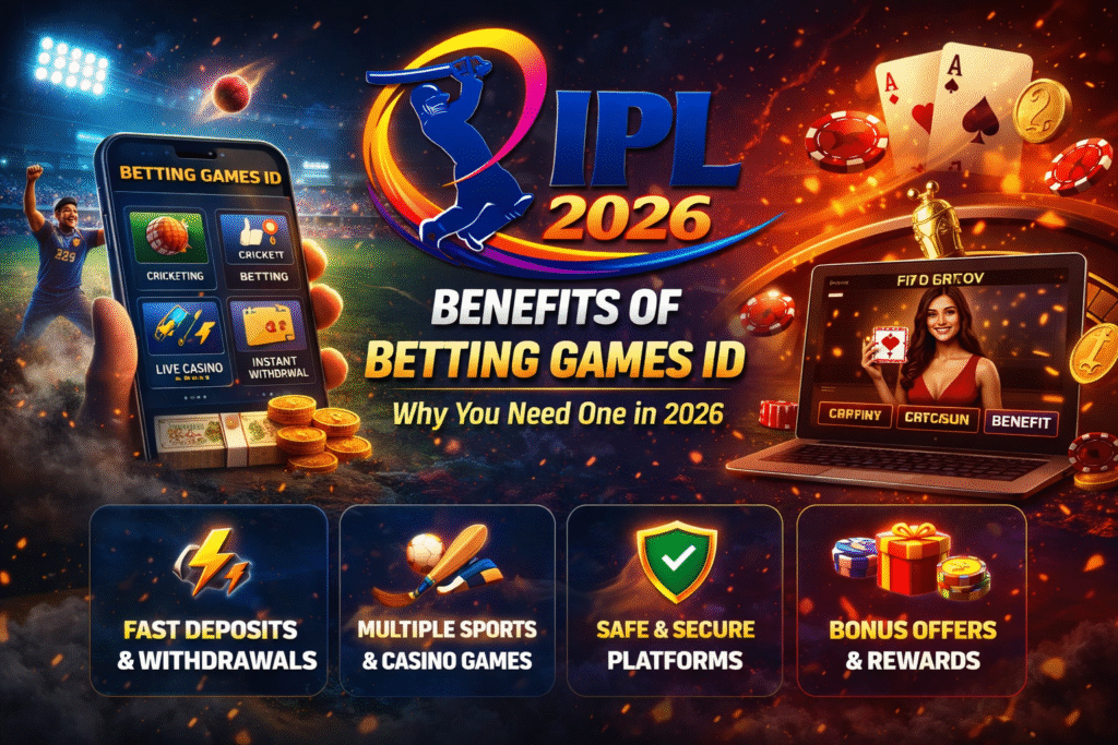 Benefits of Betting Games ID 2026 – Fast Withdrawal, Cricket Betting & Casino Games