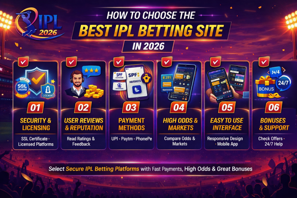 How to choose best IPL betting site in 2026 India