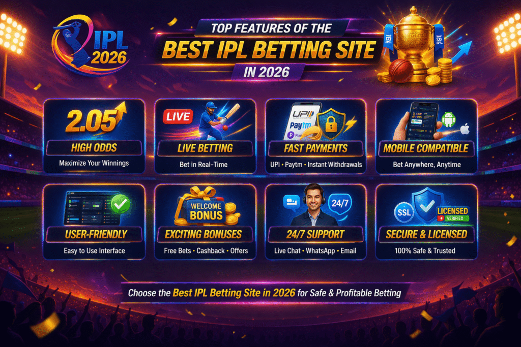 Top features of the best IPL betting site in 2026